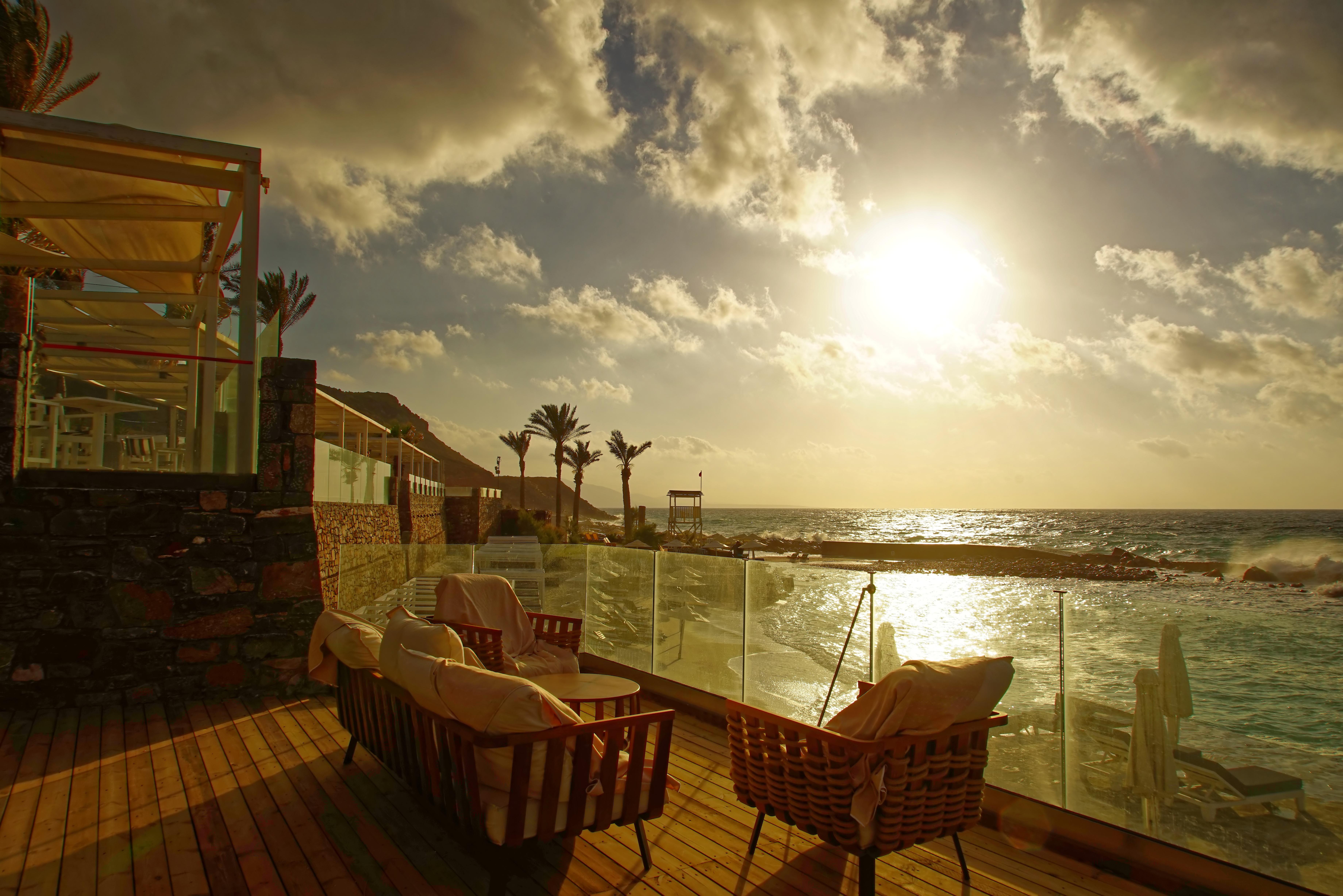 Minos Imperial Luxury Beach Resort & Spa Milatos Exterior photo View from the rooftop