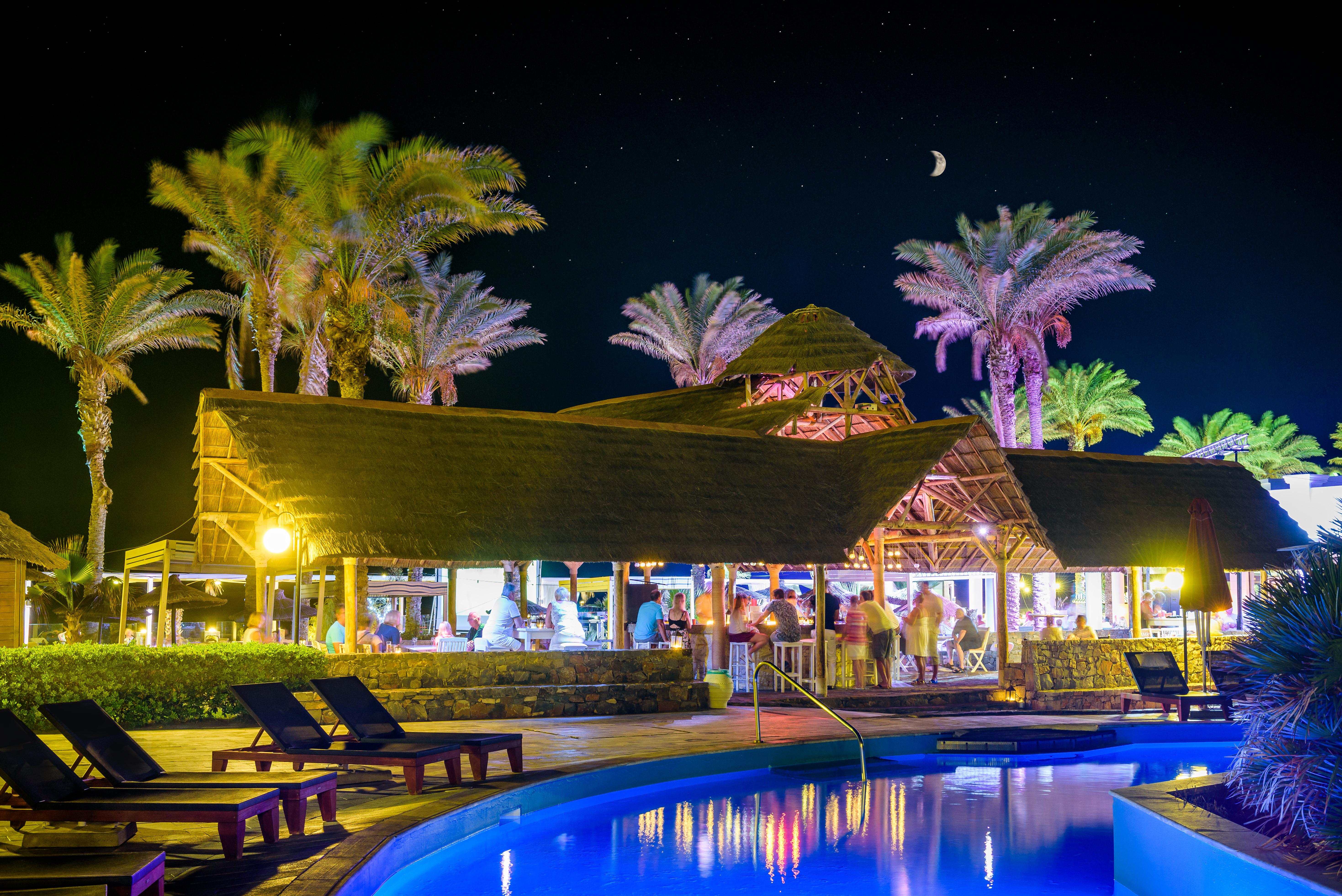 Minos Imperial Luxury Beach Resort & Spa Milatos Facilities photo The resort at night