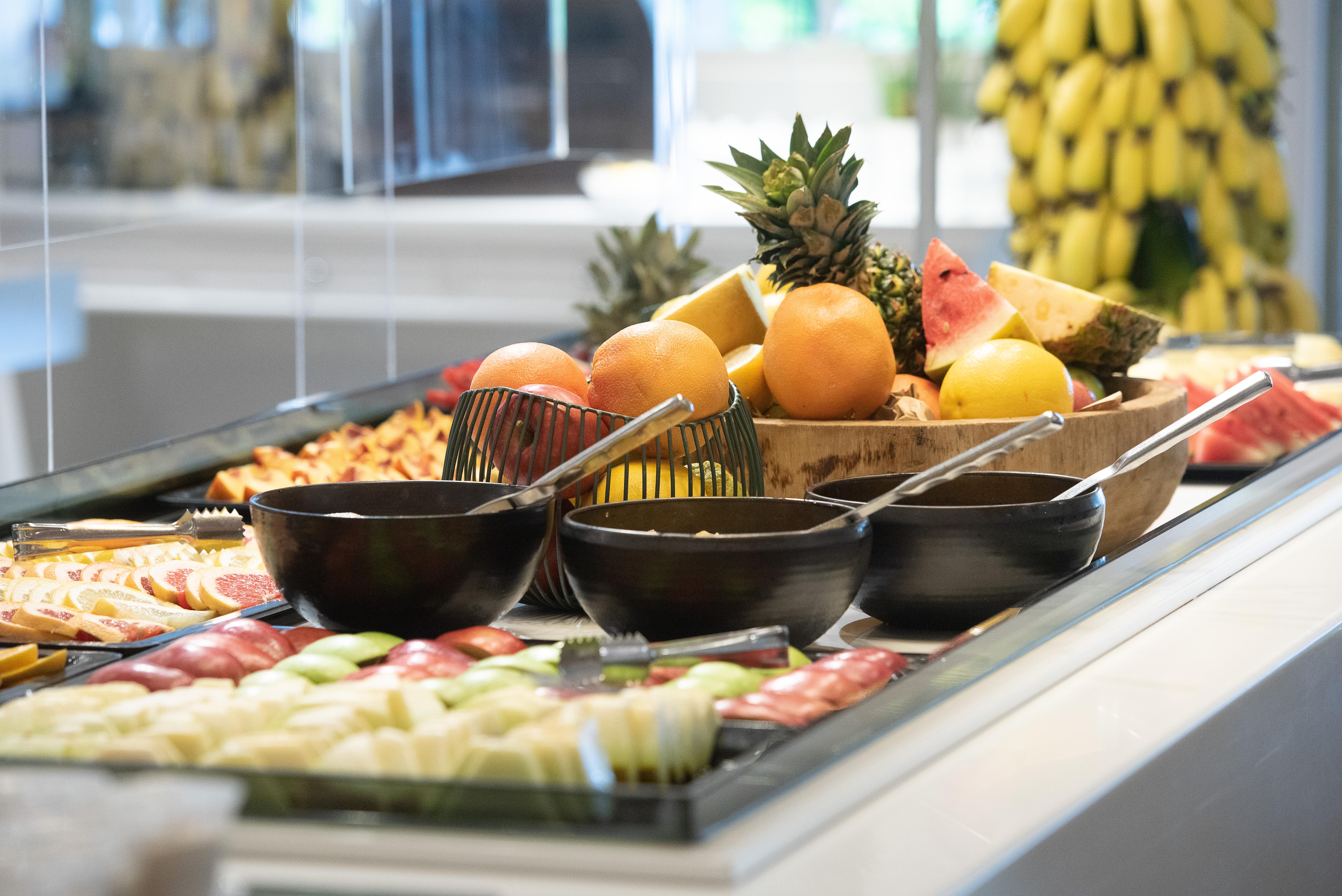 Minos Imperial Luxury Beach Resort & Spa Milatos Exterior photo A buffet with fruit