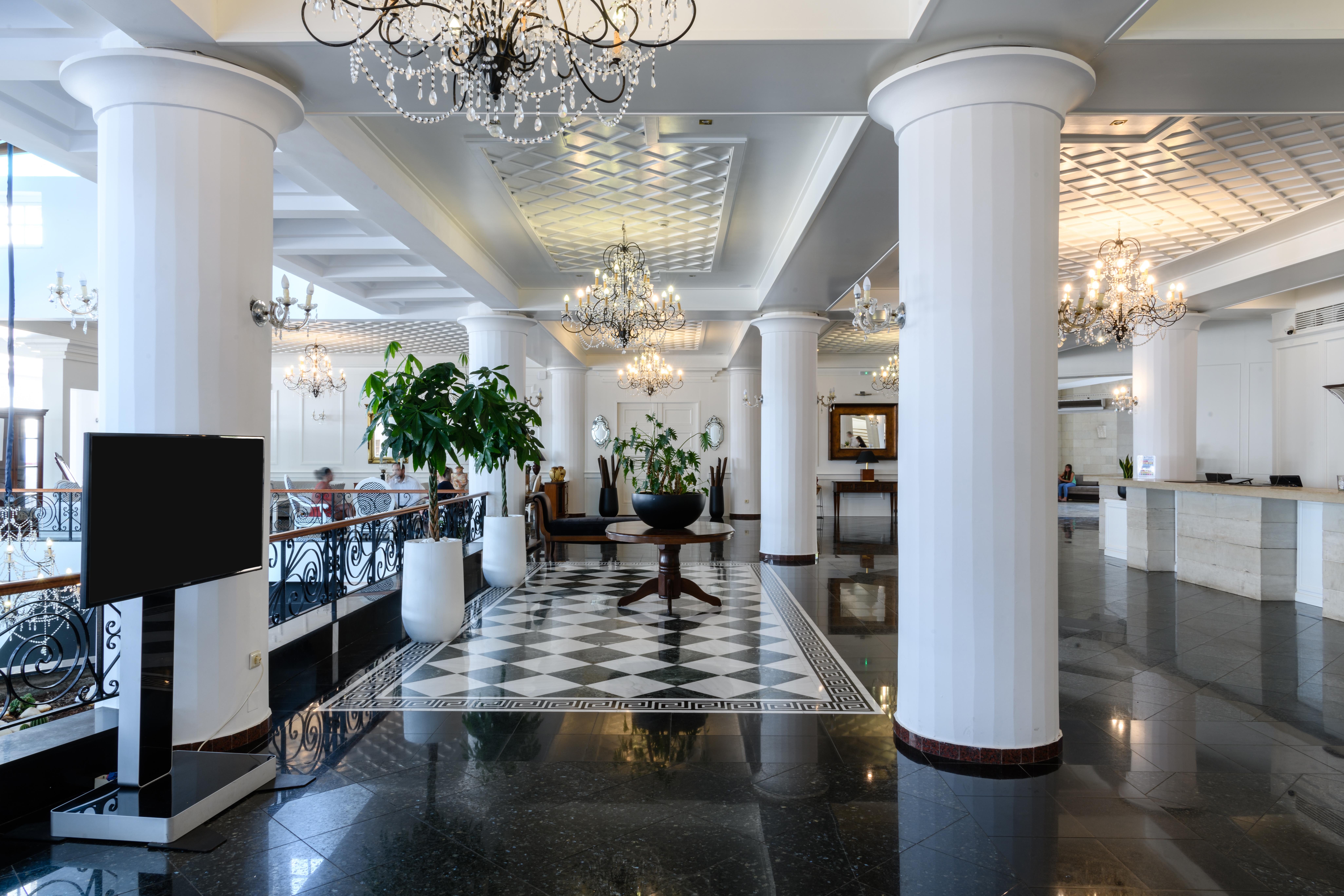 Minos Imperial Luxury Beach Resort & Spa Milatos Exterior photo The lobby of the hotel