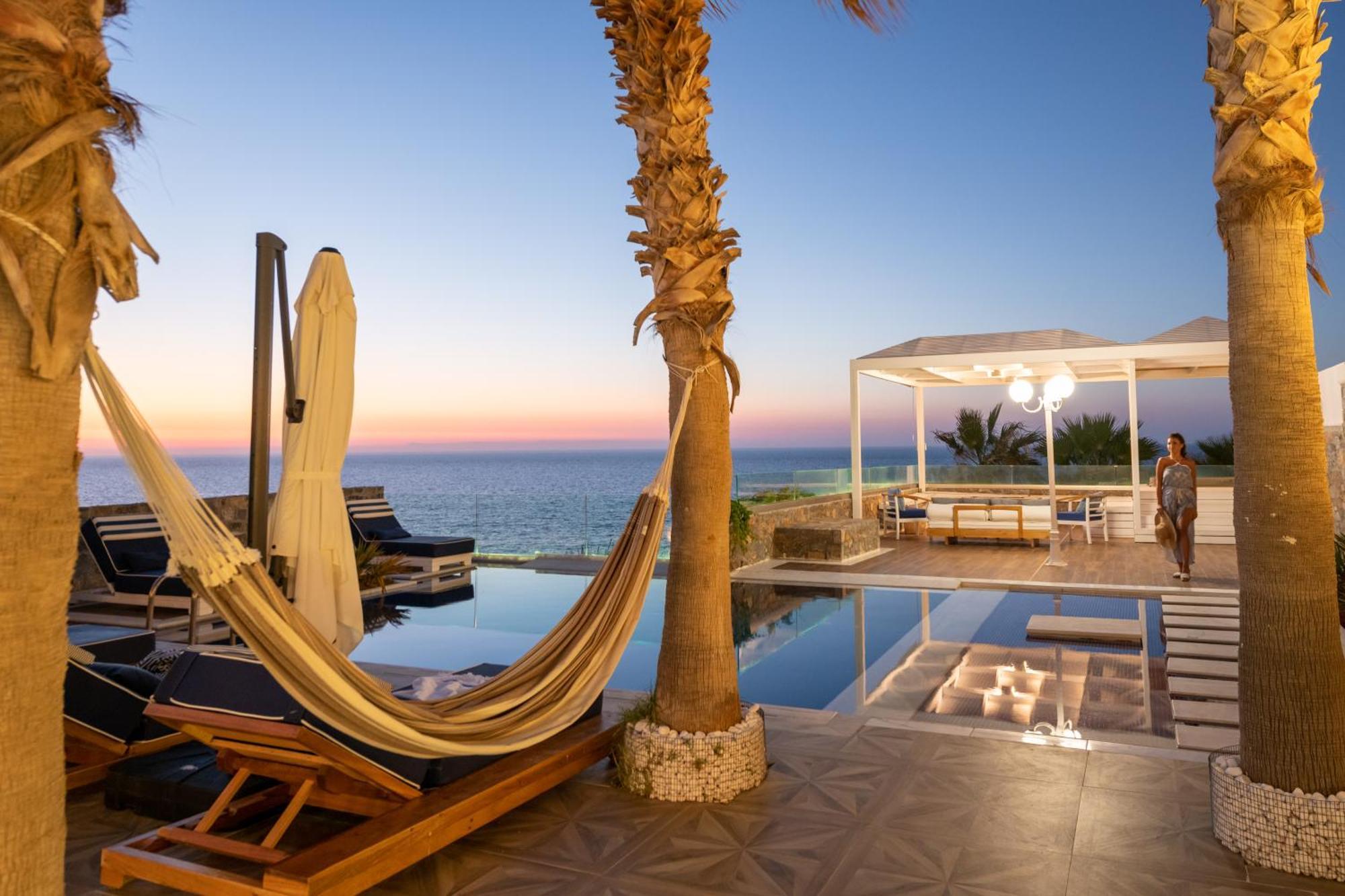 Minos Imperial Luxury Beach Resort & Spa Milatos Exterior photo The pool at the hotel